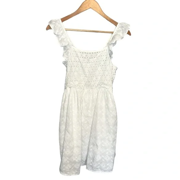 Patterned/Embroidered Mini Dress w Lining - Picture 8 of 13